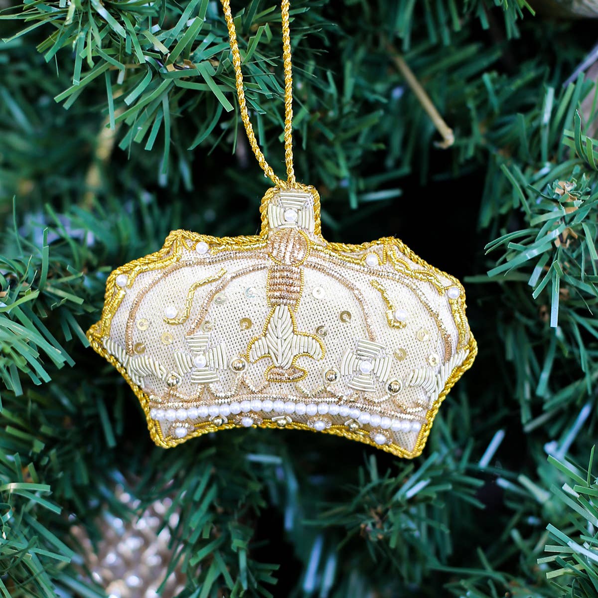 The Royal Standard - Wholesale Ornament - Crown of Glory Ornament   Gold   4x32