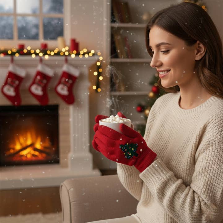 The American Gift Company (TAGCO) - Wholesale Gloves - Women's - LED Light Up Knit Gloves – Adult Size5