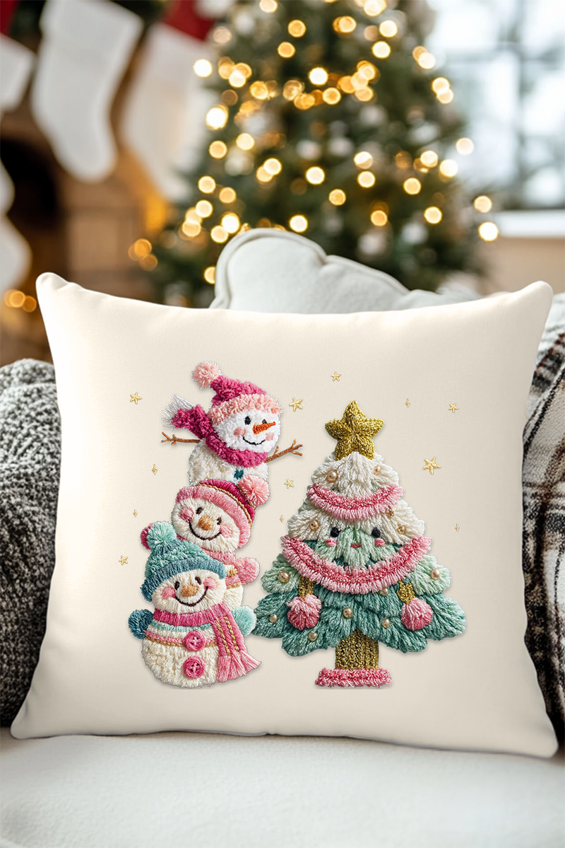Wholesale Accessory Market - Wholesale Throw Pillow Cover - Yarnin' For Christmas Faux Yarn Decorative Pillow Cover0