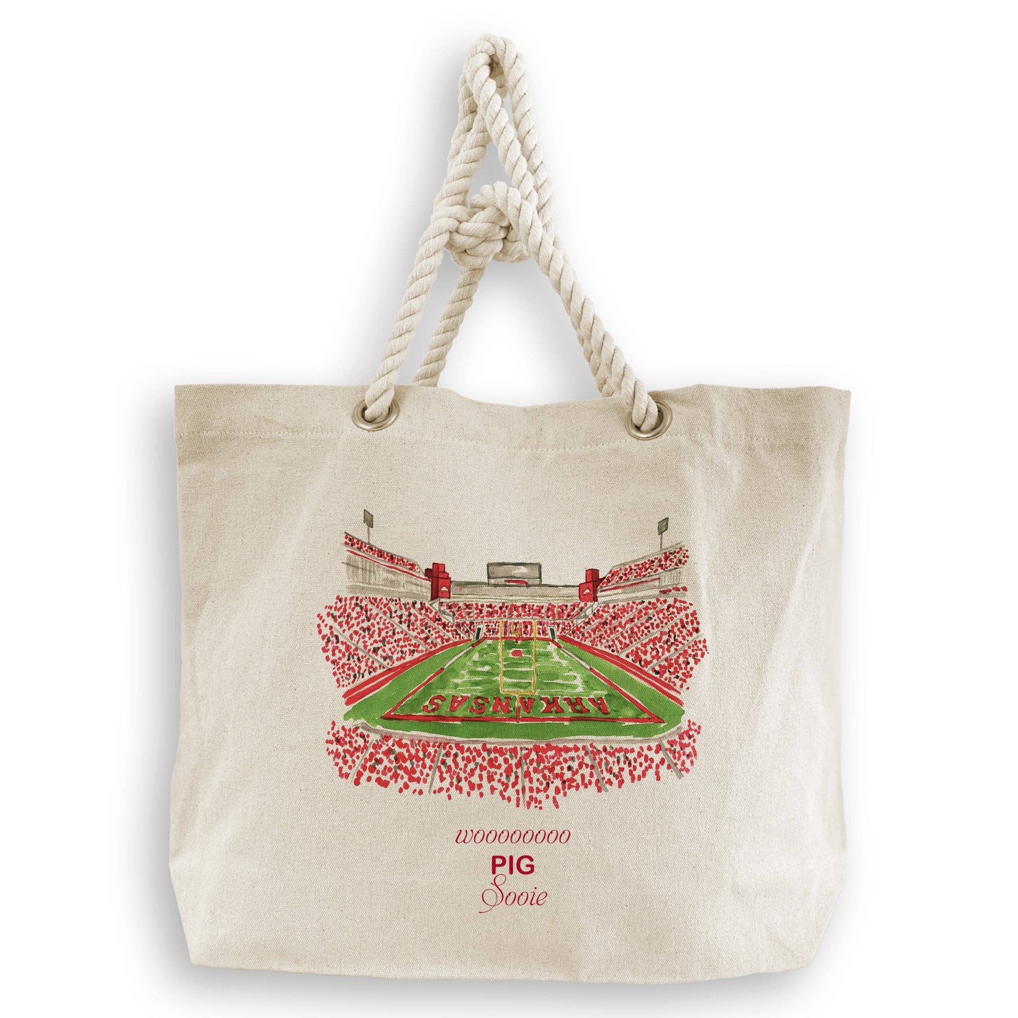 French Graffiti - Wholesale Tea Towel - Fayetteville, Arkansas Stadium with Quote6