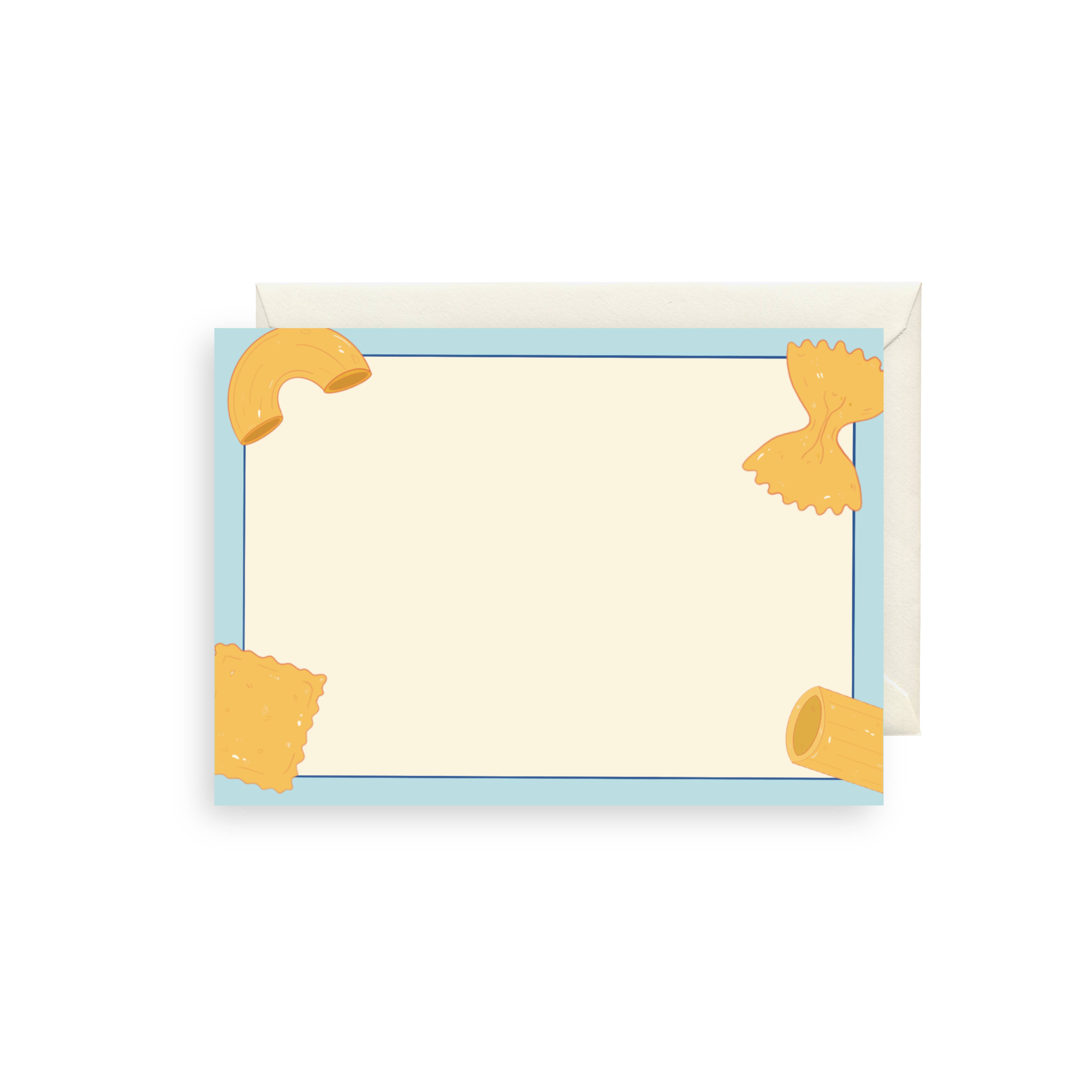 After Party Paper Co. – wholesale Kontorsmateriel/Notecard Set – Pasta Mini Notiskort Set