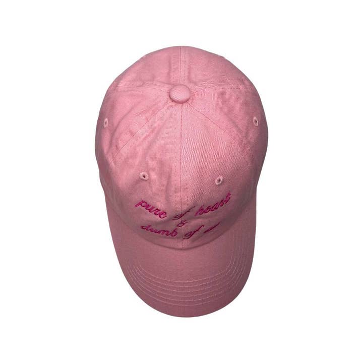 IncredibleGood Inc - Venta al por mayor Gorra de béisbol - Mujer - Pure of Heart & Dumb of Ass gorro rosa bordado para papá, talla única