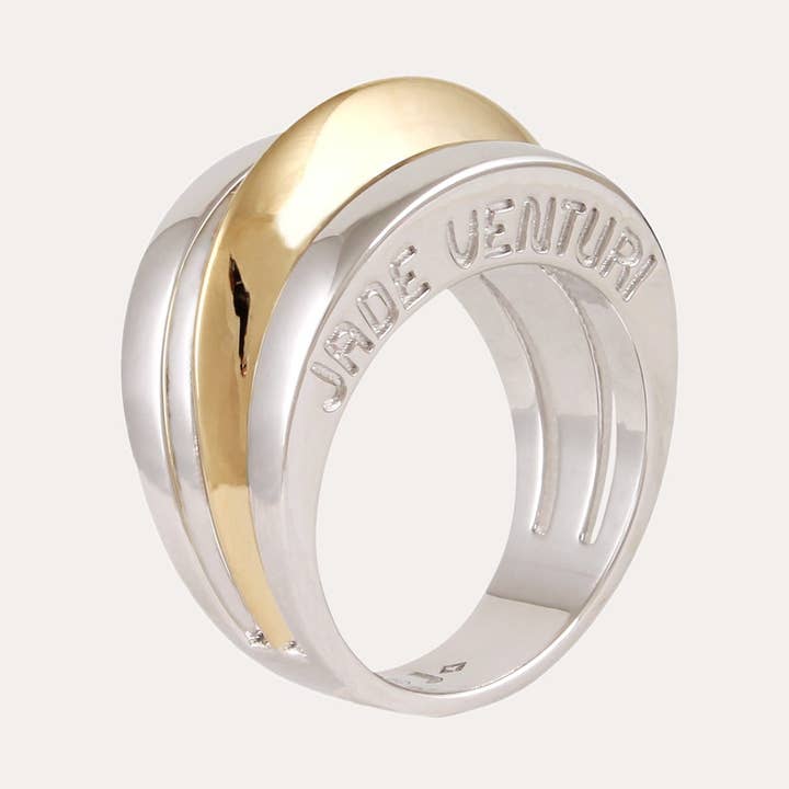 BAGUE GAYA BICOLORE pour la vente par Jade Venturi