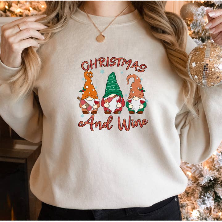 Christmas Sweatshirt, Women's, Unisex for wholesale by Crafty Mamas Creationz