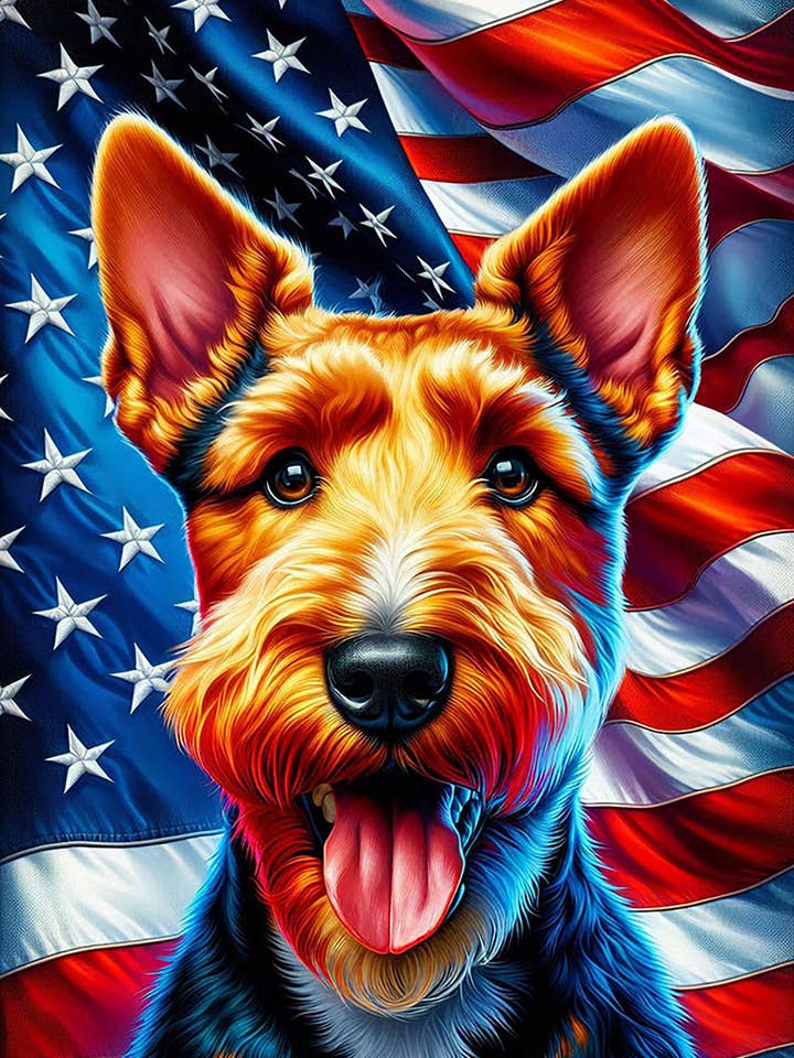 Welshterrier - DCR Pat III Husflagga för wholesale av Best of Breed Products