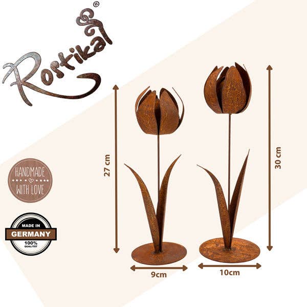 Rostikal - Wholesale Decorative Tabletop Object - Rust decoration tulip | Metal flowers as table decoration in spring1