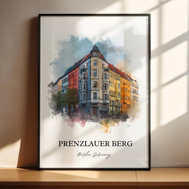 Prenzlauer Berg, Duitsland – Aquarel Kunstdruk voor wholesale door Premium Travel Art