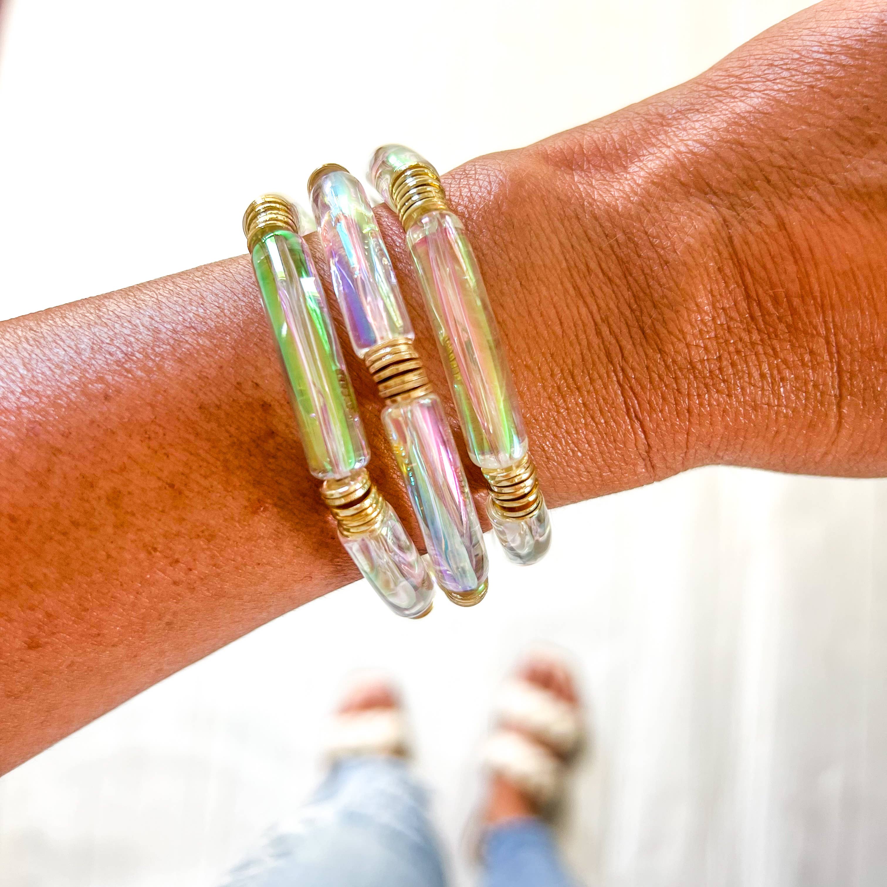 Savvy Bling - Wholesale Beaded Bracelet - Metallic Tube Bracelets80