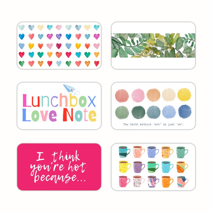 Biscotti Designs - Wholesale Stationery/Notecard Set - Core Collection - Itty Bitty 6-Design Mixed Pack1