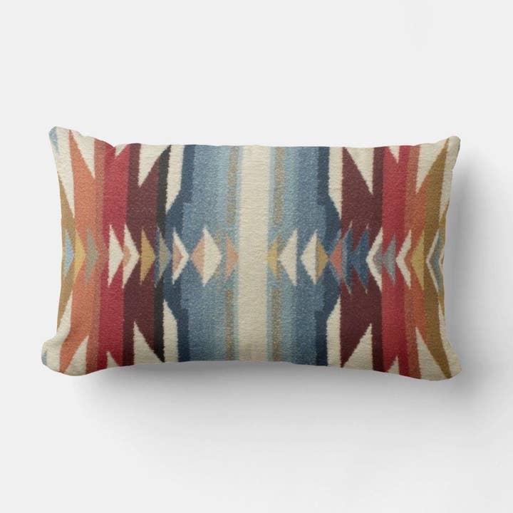 Funda de cojín lumbar tribal geométrico boho del suroeste para venta al por mayor de Hound and Hog