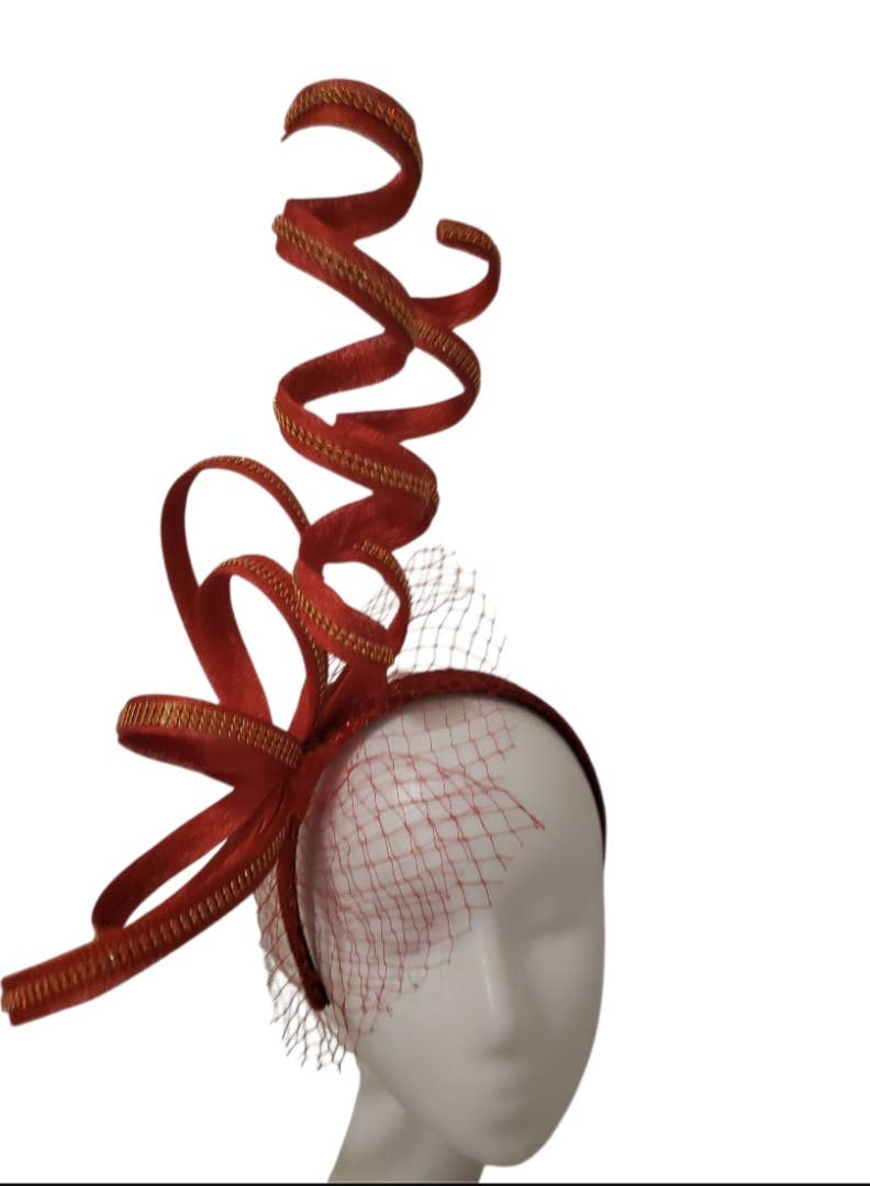 Rehoboth Hats - Wholesale Fascinator Hat - Women's - The Derby Charm Twist Sinamay fascinator6
