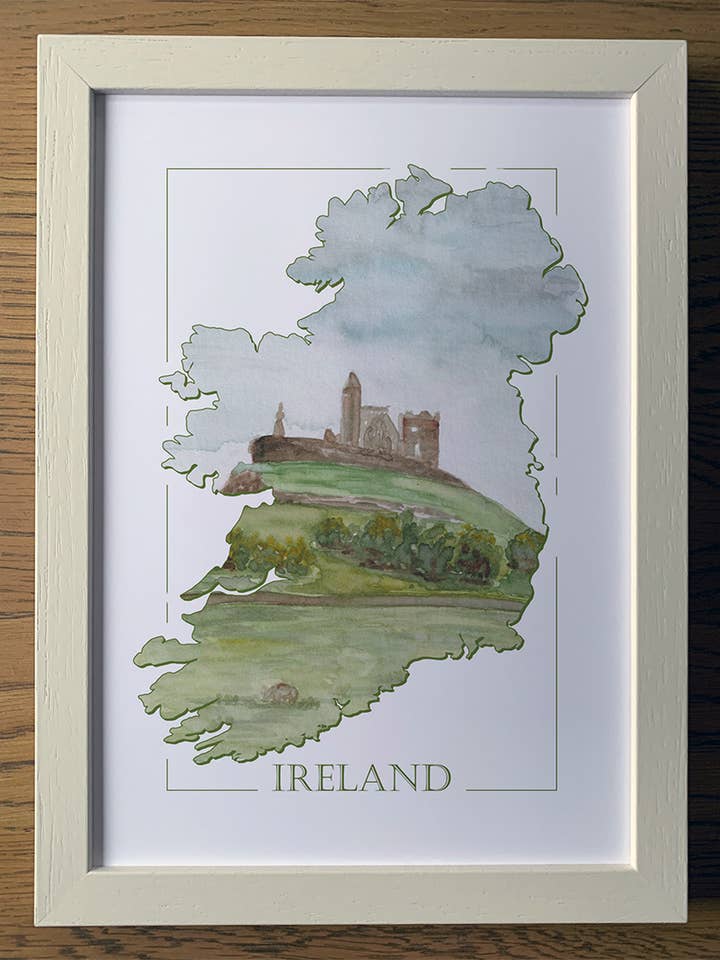A4 Print - Rock of Cashel, Ireland for wholesale by Clemence Prosen Art & Design