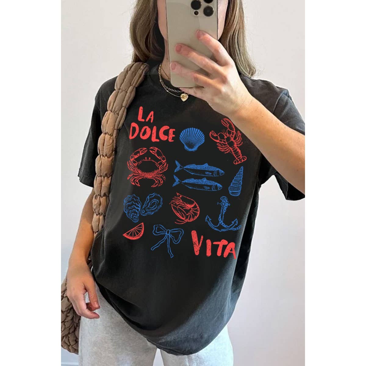 HRTandLUV - Wholesale T-Shirt (Graphic) - Women's - LA DOLCE VITA WASHED GRAPHIC TEE2