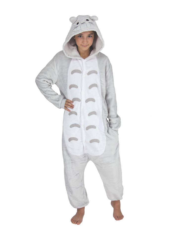 Party Pro - Vente Déguisement – enfant - COSTUME KIGURUMI CHAT KAWAI ENFANT T 11/14 ANS