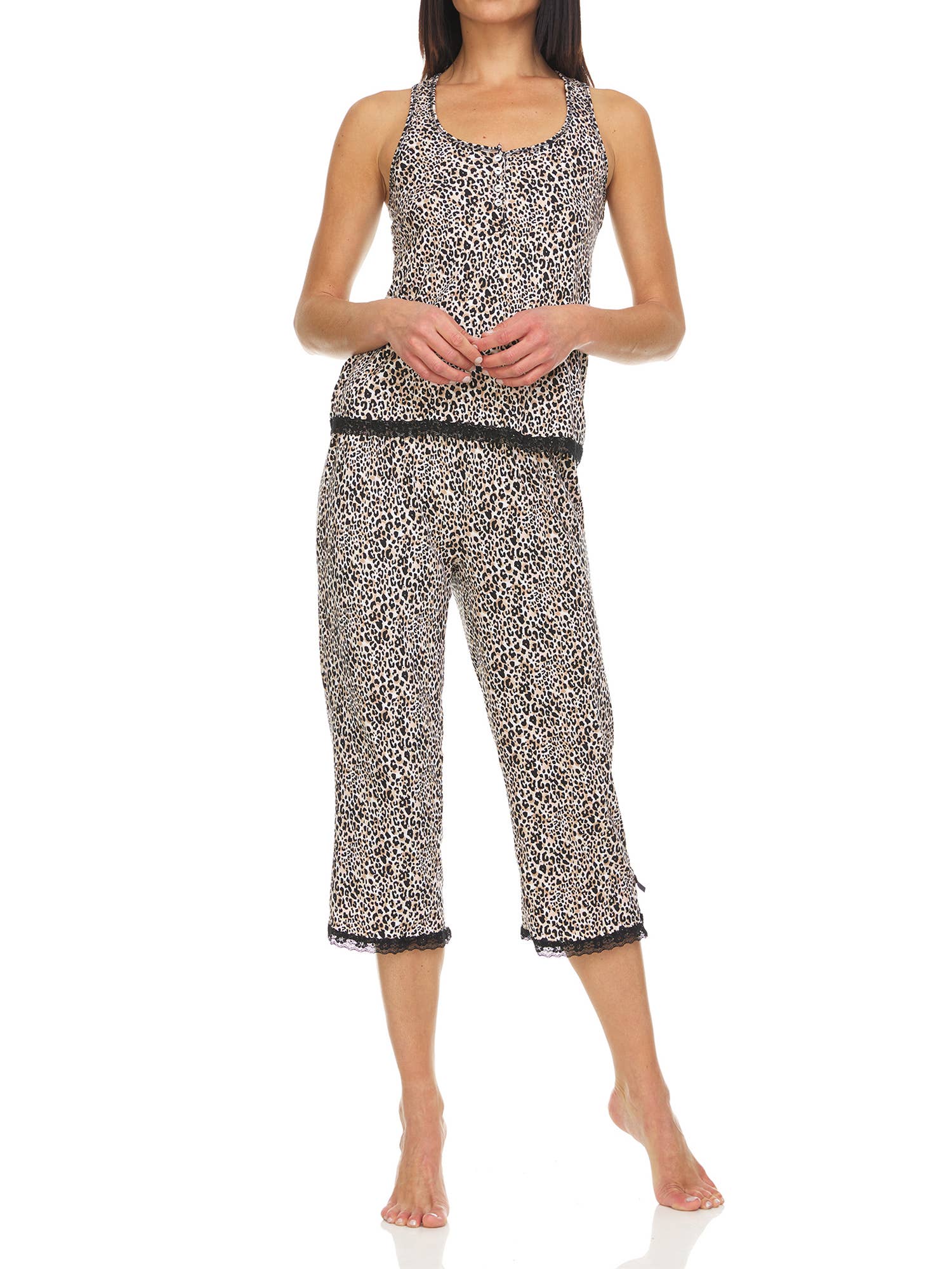 René Rofé - Wholesale Sleepwear Set - Women's - Even Sweeter Capri Pajama Set 7004D