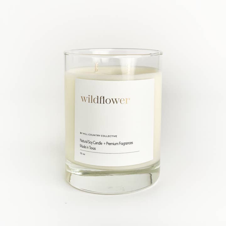 Hill Country Collective - Wholesale Jar/Filled Candle - Wildflower | Floral + Verdant | Elevated Soy Candle, 11oz2