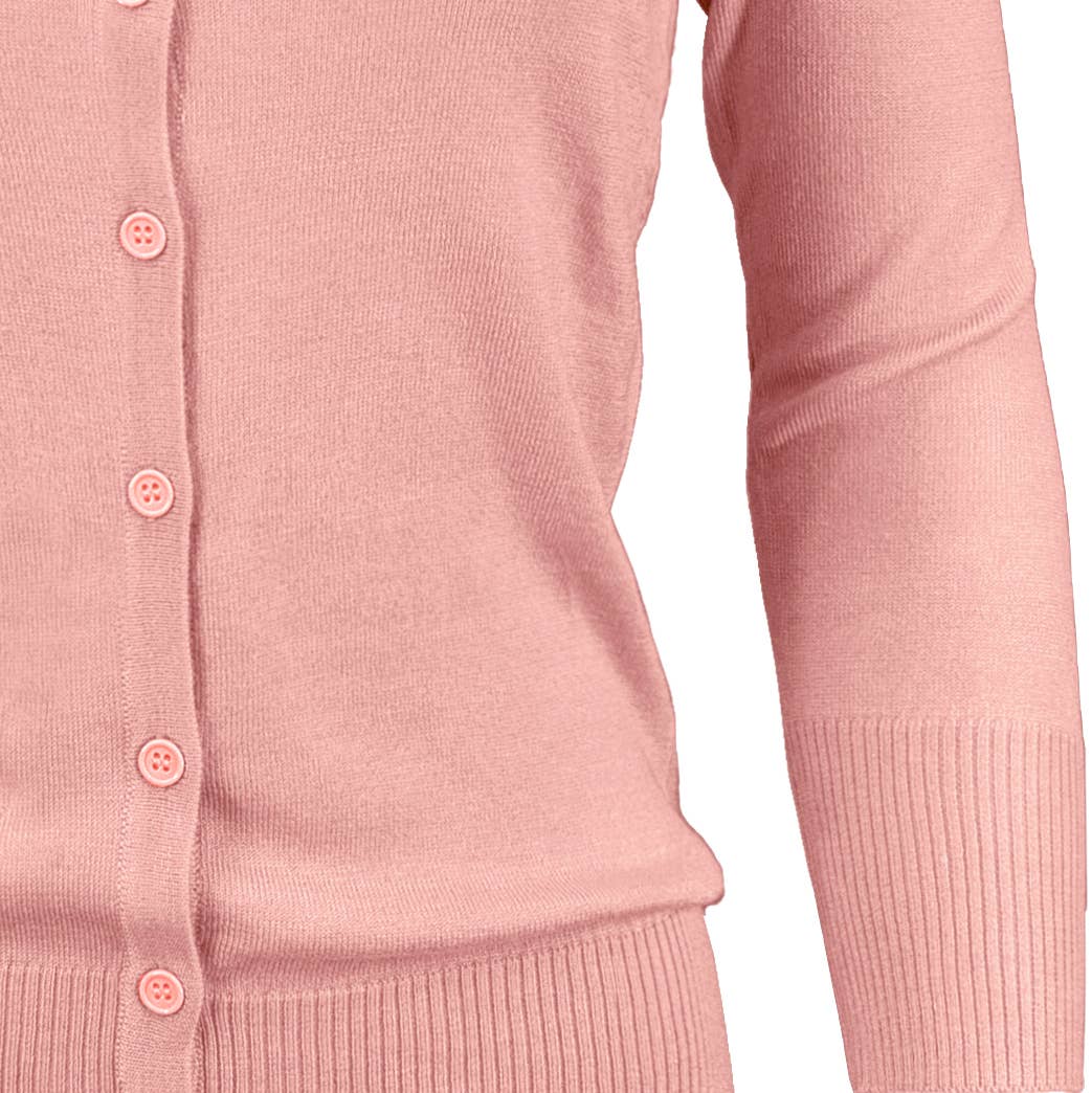 Mak - Wholesale Cardigan - Women's - 3/4 Sleeve Crewneck Plus Size Knit Cardigan Sweater CO079PL52