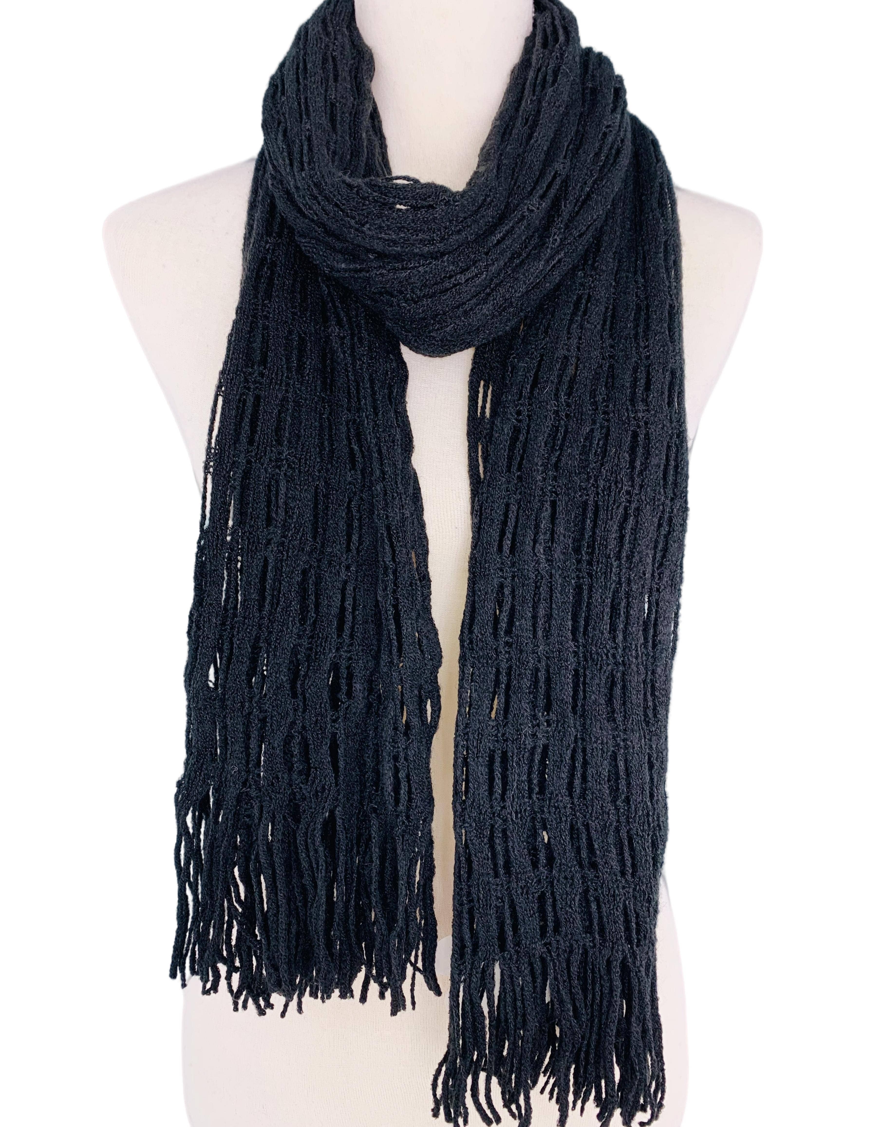 JC Sunny Fashion - Wholesale Scarf - Women's - Magic Tubular Knit Scarf with Transformable Loop Design10