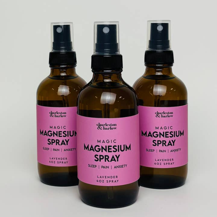 Charleston & Harlow Candle Co. - Wholesale Pain Relief Spray/Cream - Lavender MAGIC Magnesium Spray - Sleep, Anxiety, Pain Relief