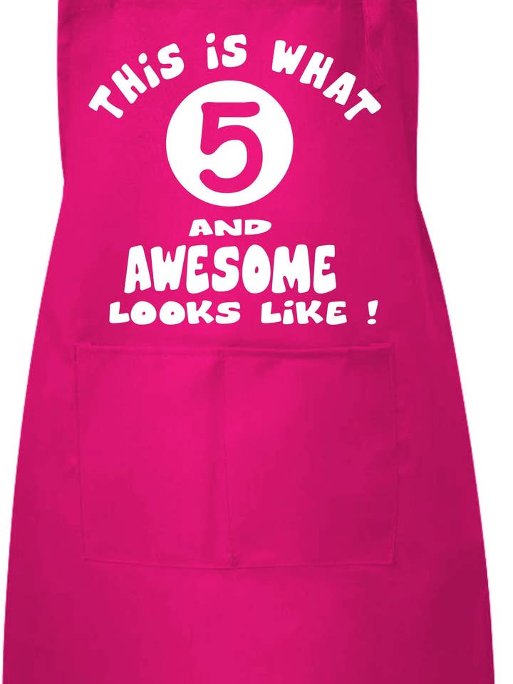 5. Fødselsdagsgave Bagning Madlavning Crafting Forklæde for engroshandel hos Print4U