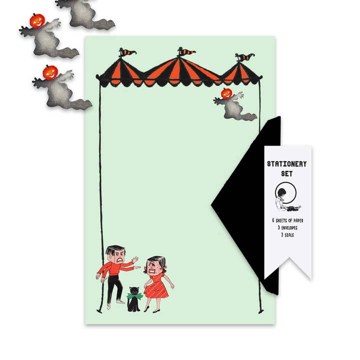 Retro Steno - Wholesale Stationery/Notecard Set - Halloween Stationery Set