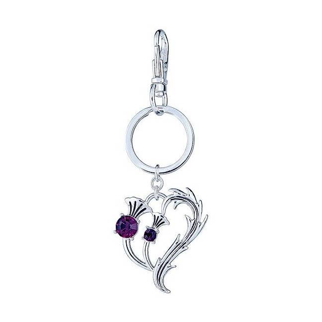 Thistle Heart sleutelhanger voor wholesale door The Irish Jewelry Company