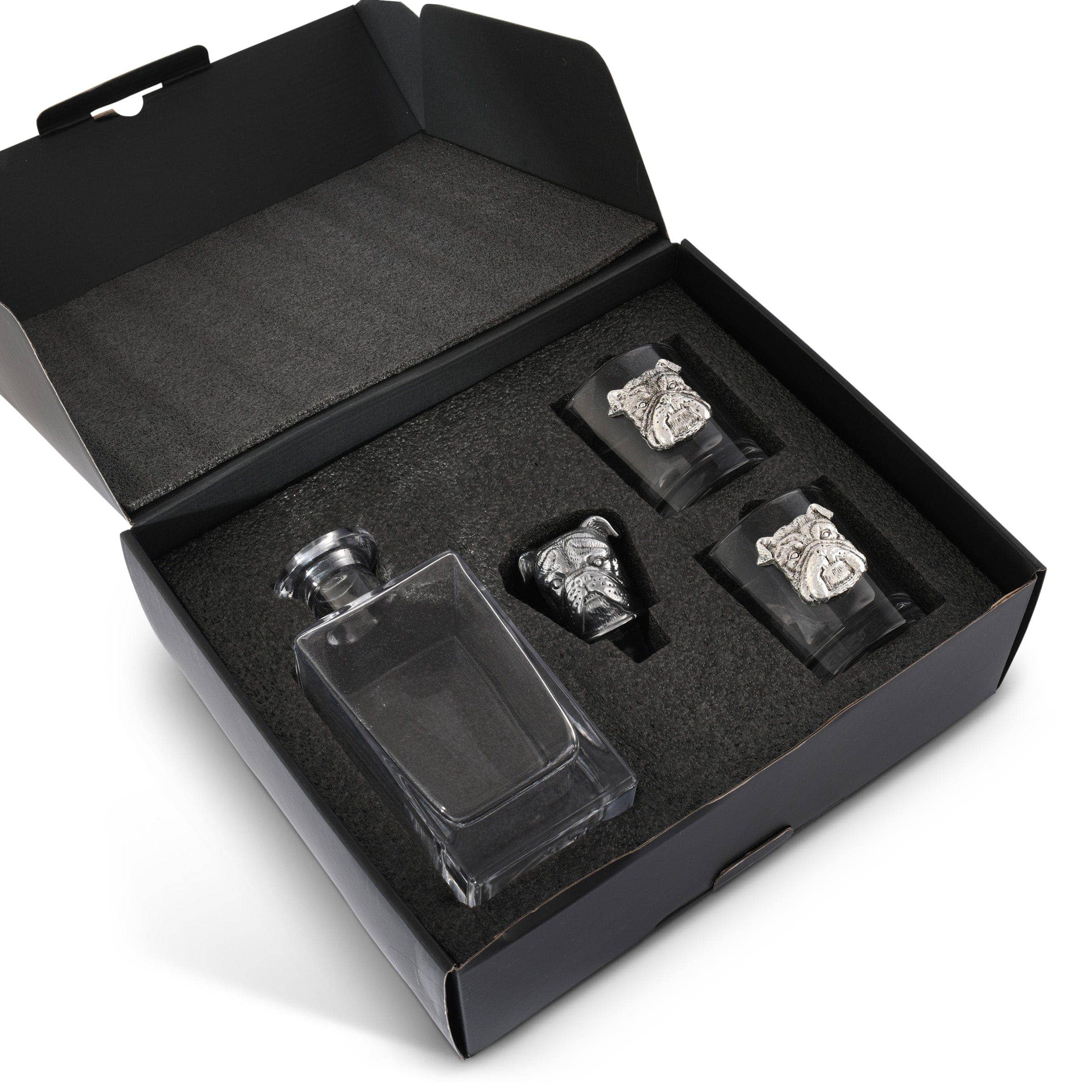 Arthur Court - Wholesale Decanter - Bulldog Decanter Set with Glasses1