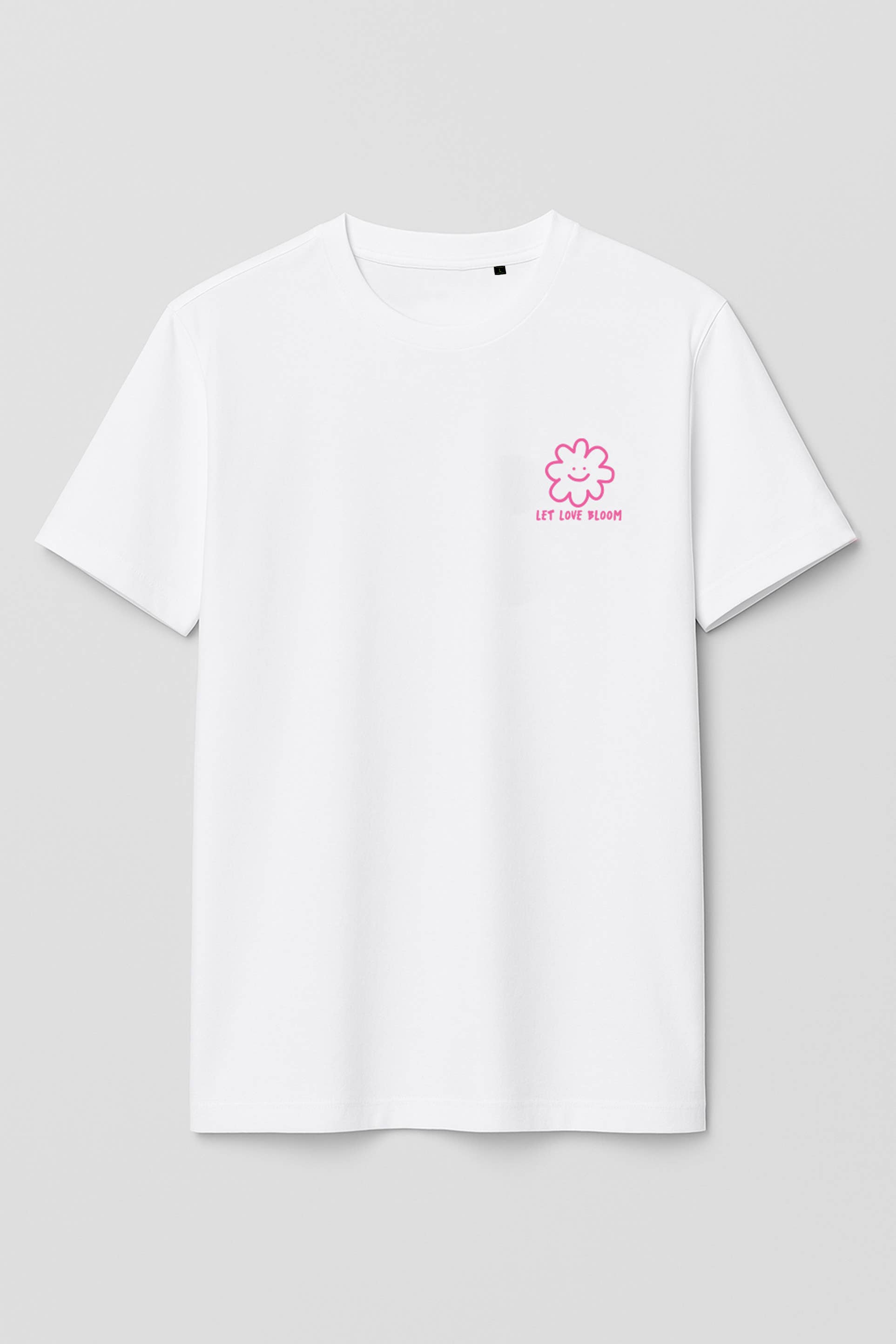 Liliput - Wholesale Screen Printed T-Shirt - Unisex - Adult T-Shirt Let love Bloom1