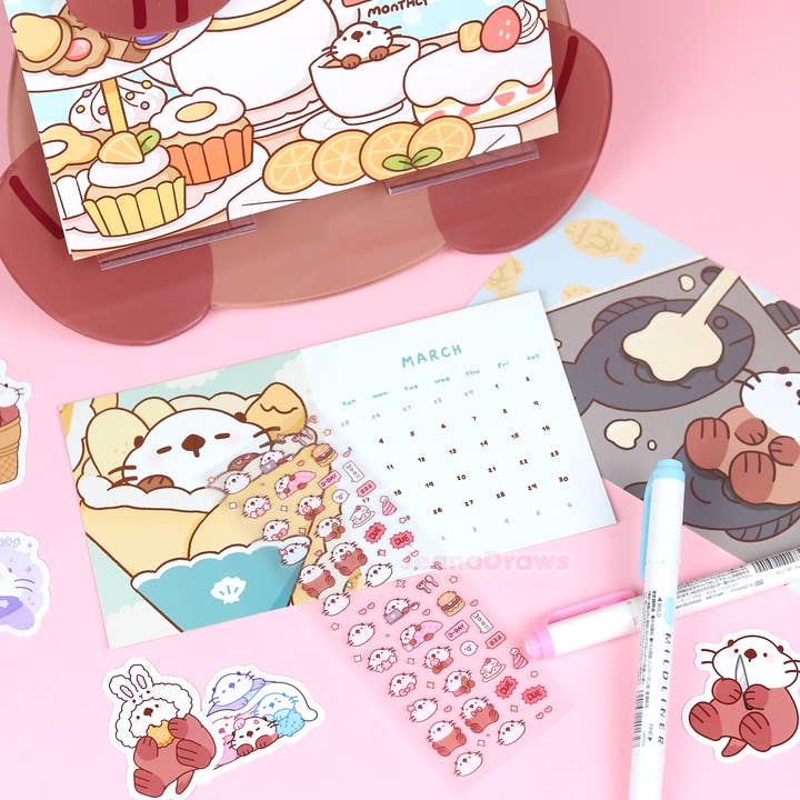 JeanaDraws - Wholesale Calendar - 2024 Lakko Acrylic Calendar7