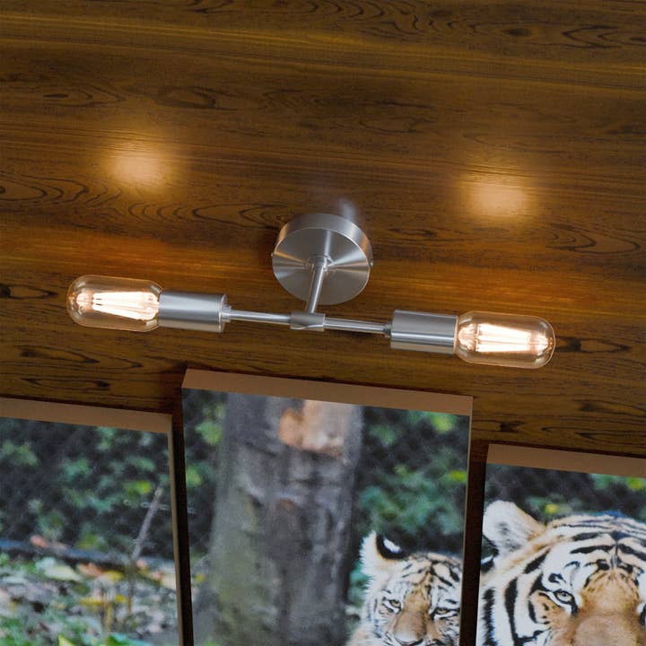 Ledsone - Vente Appliques - Applique Murale Moderne Minimaliste à 2 Lumières pour Salle de Bain~559318