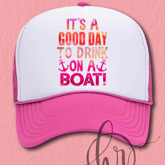 Hectic Rebellion - Wholesale Truckerpet - Dames - Het is een goede dag om op een boot te drinken (hoed)0