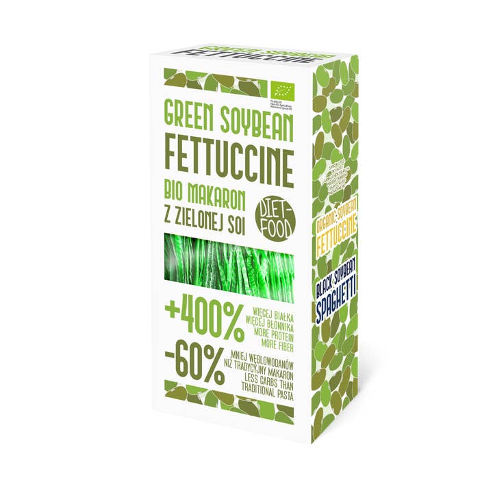 Bio Green Soybean Noodle Fettuccine 200 g for wholesale by Diet Food