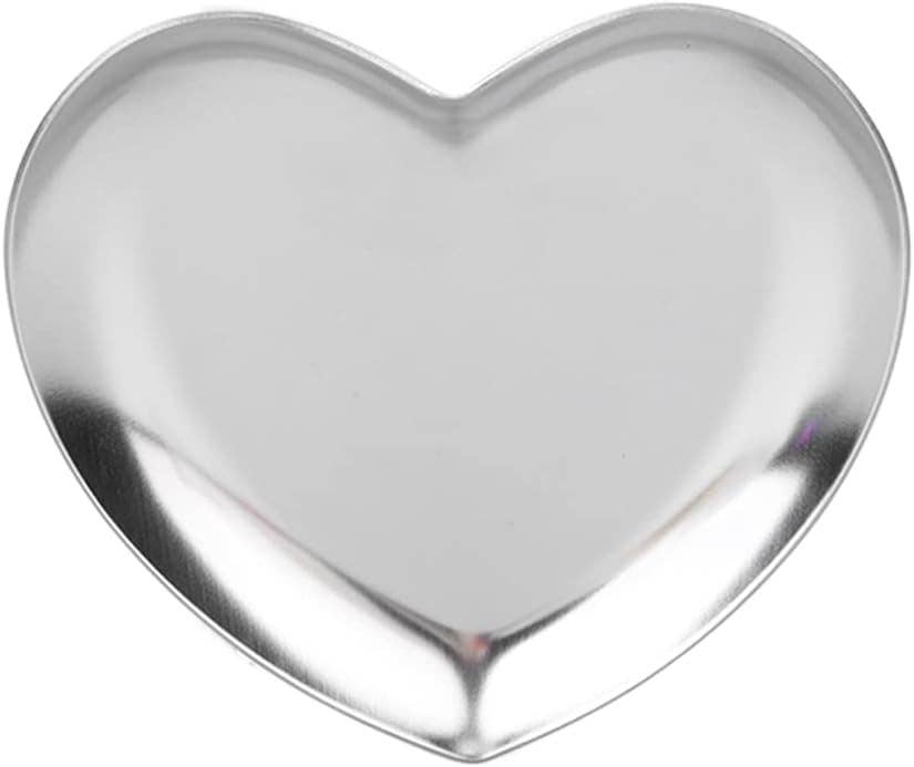 Magnifique Hearts - Wholesale Jewelry Dish - Cute Heart-Shaped Metal Trinket Tray – 3.5" x 3.4"2