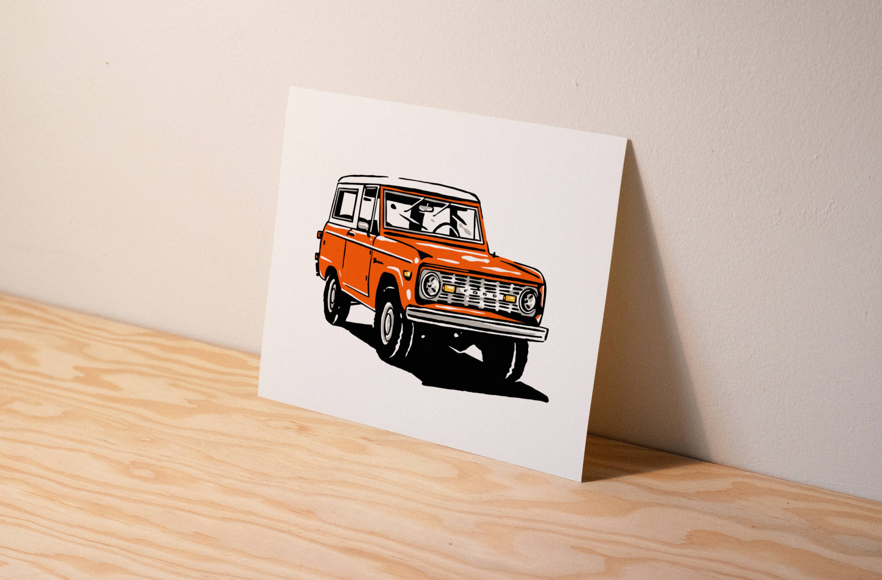 Kamin Tersieff - Wholesale Poster - Ford Bronco Poster - Vintage Car Illustration Print2