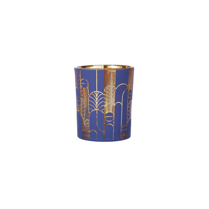 STELLA GREEN - Wholesale Jar/filled candle - Set of 3 Art Deco Candle Holders1