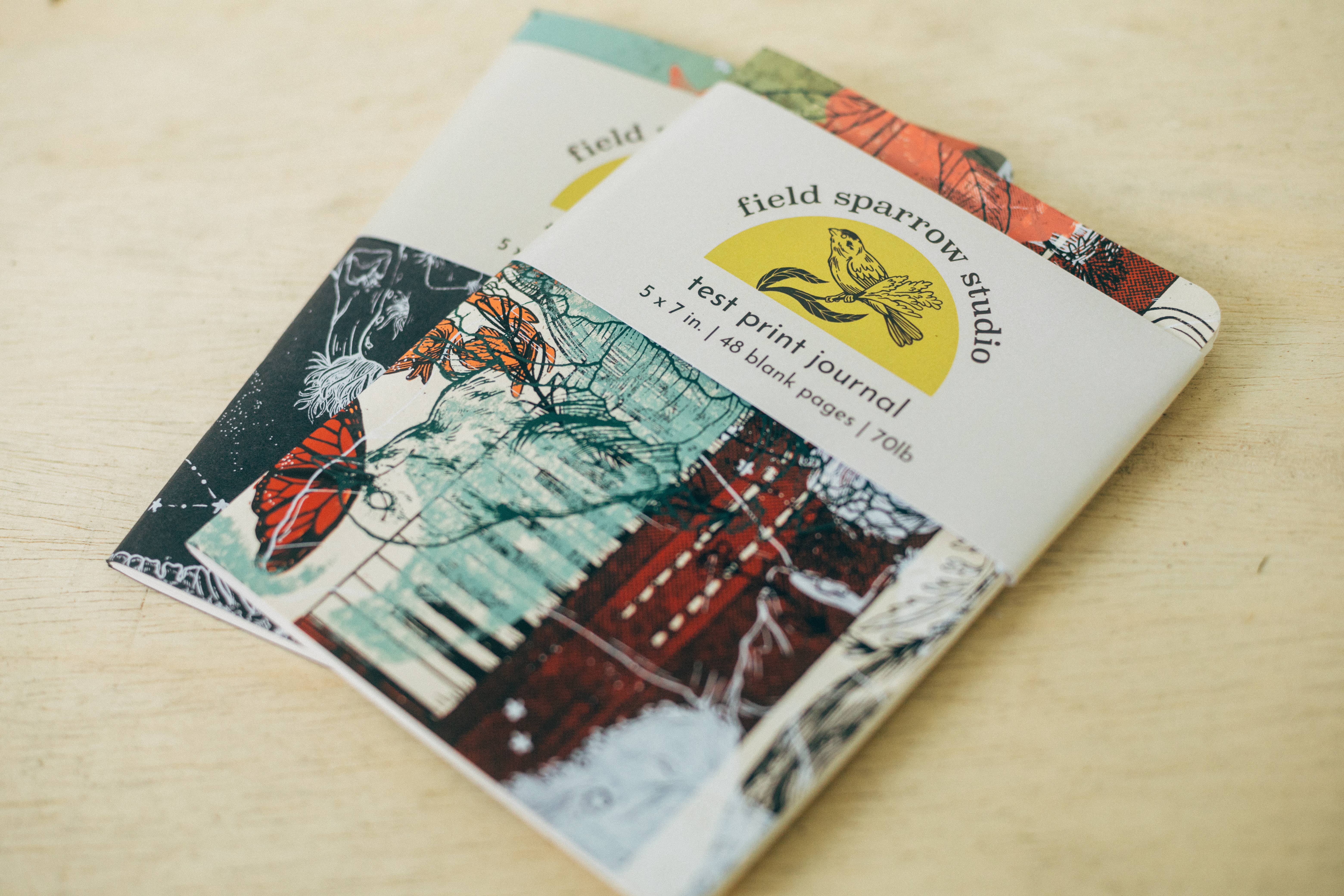 Field Sparrow Studio - Wholesale Journal/Diary - Screen Printed Travel Notebook4