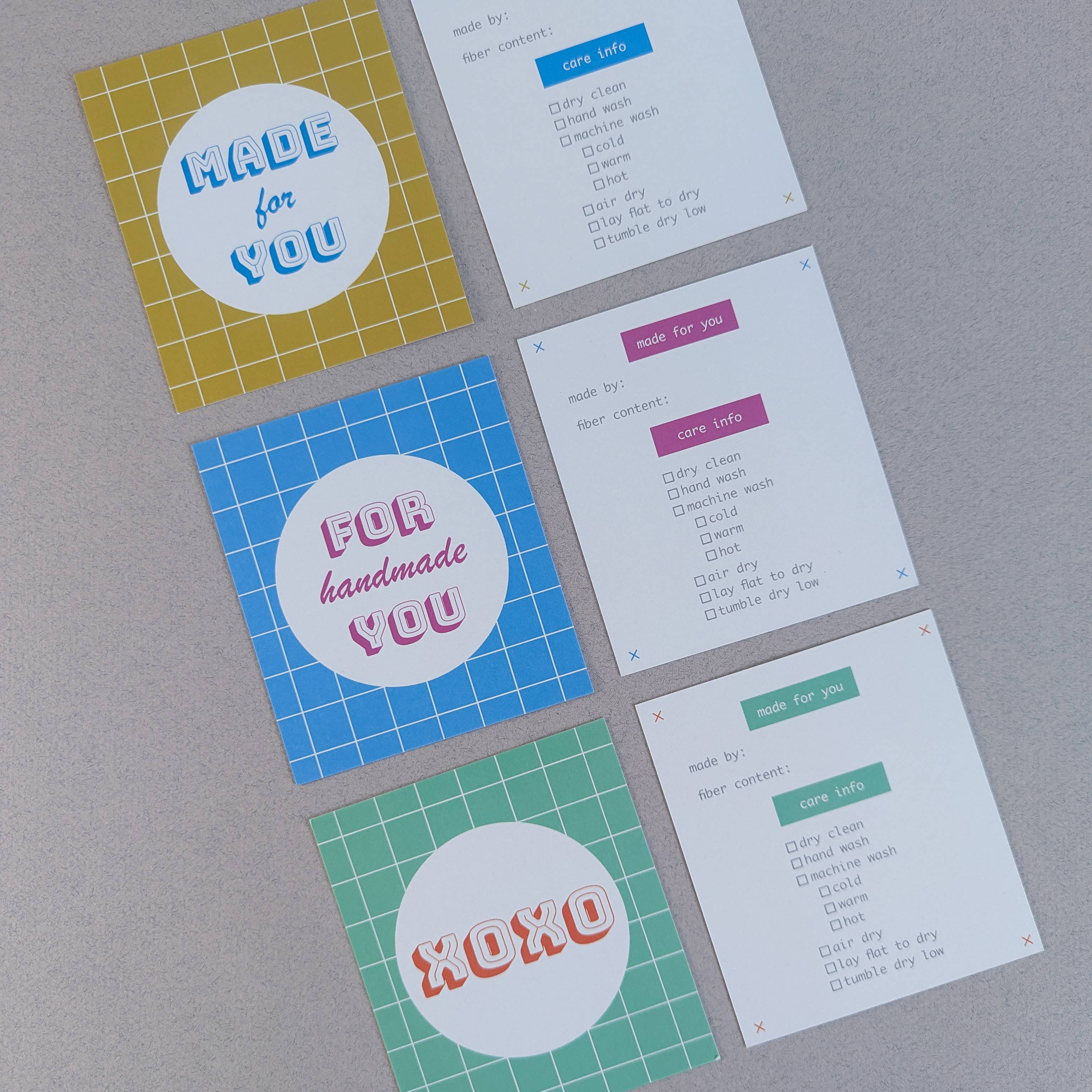 Kohamche - Wholesale Gift Tag - Gift Tags with Care Instructions for Knit & Sewn Gifts7