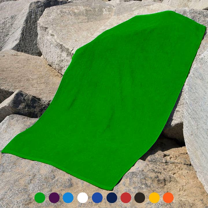 Pro Towels – wholesale Beach towel – Jewel Collection Beach Towel: 100% Cotton Velour (0.83lb)3