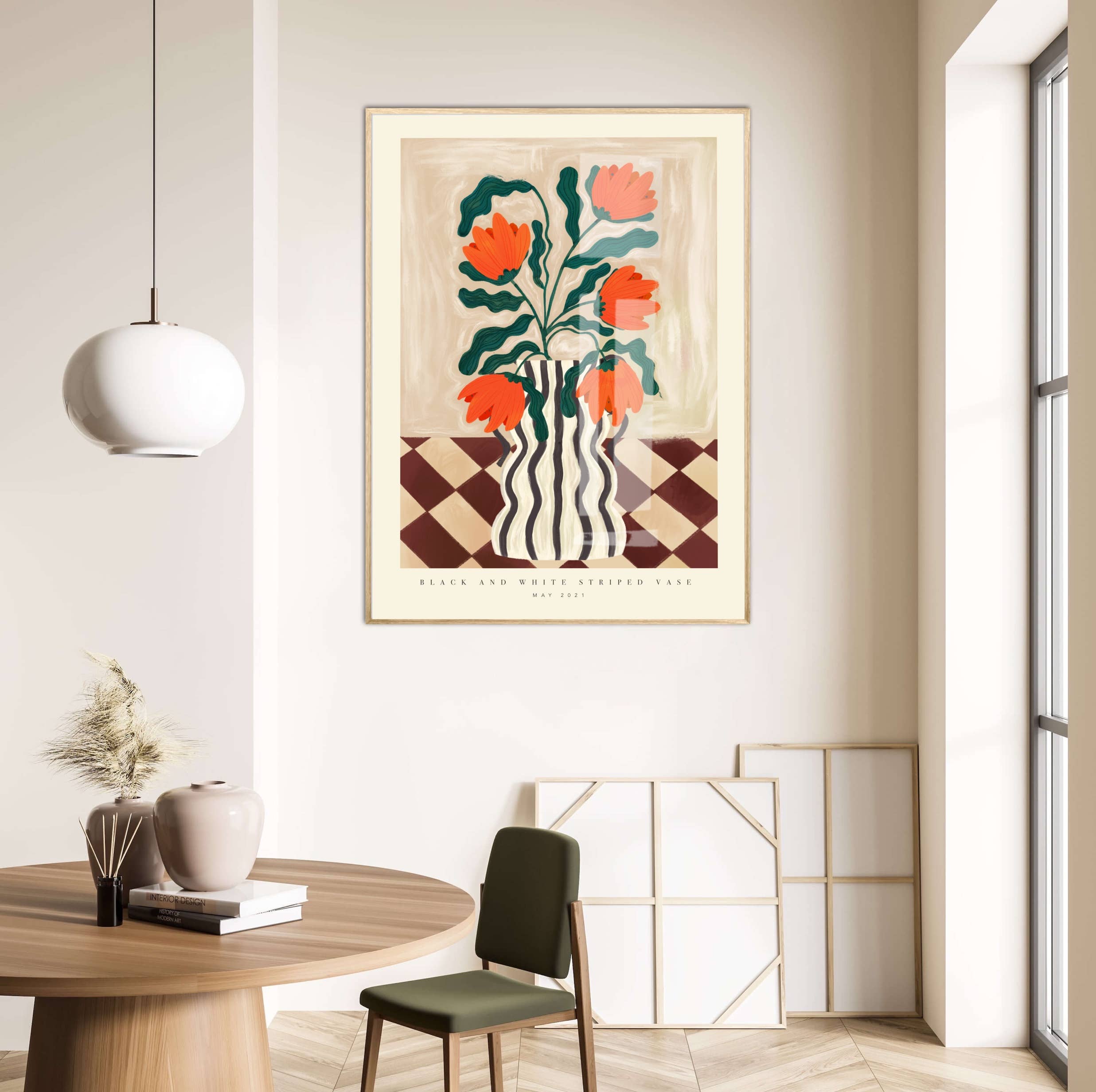 Kate Fox Design - Wholesale Art print - Vase Art Print, Colourful Art Print, Hand Drawn Art, Quirky1