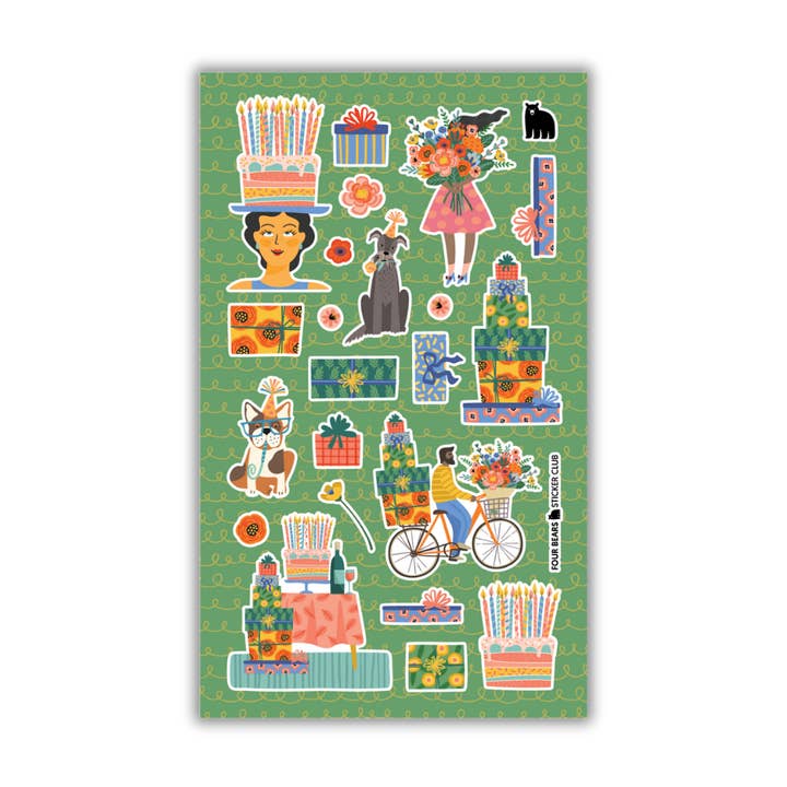 Birthday Energy for wholesale by Four Bears Sticker Club