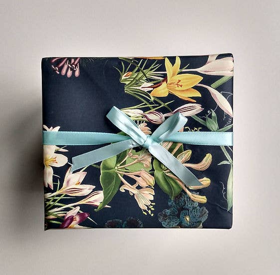 Fable & Fen, LLC - Wholesale Wrapping Paper Roll - Language of Flowers Wrapping Paper Set: Friends Design