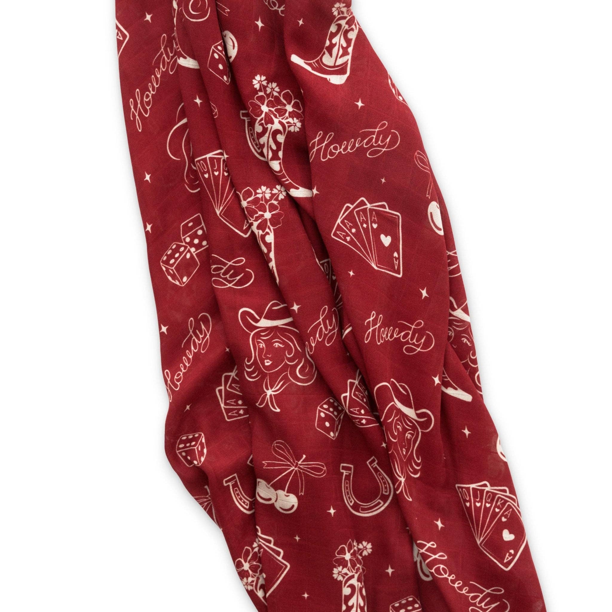 Ellie Sue - Wholesale Swaddle - Baby - Cowgirl Muslin Swaddle Blanket2