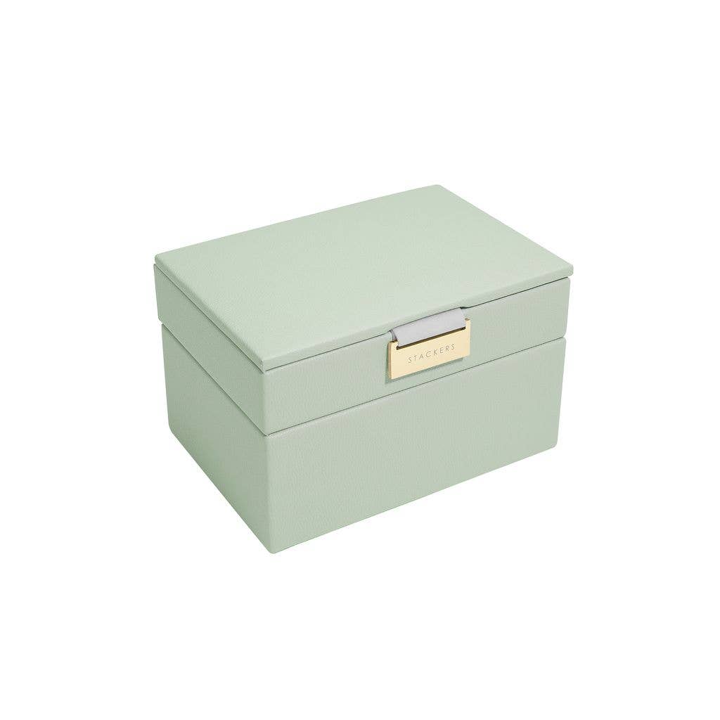 Stackers – wholesale Jewellery box/organiser – Sage Green Mini Jewellery Box 1