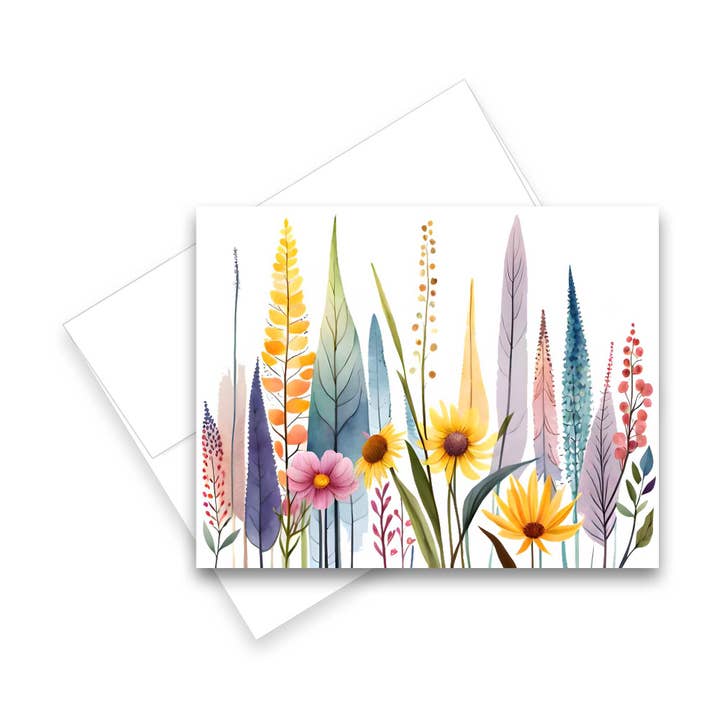 Aria Rae - Wholesale Stationery/Notecard Set - Assorted Floral Greeting Cards, Set of 6, Blank Notecards4