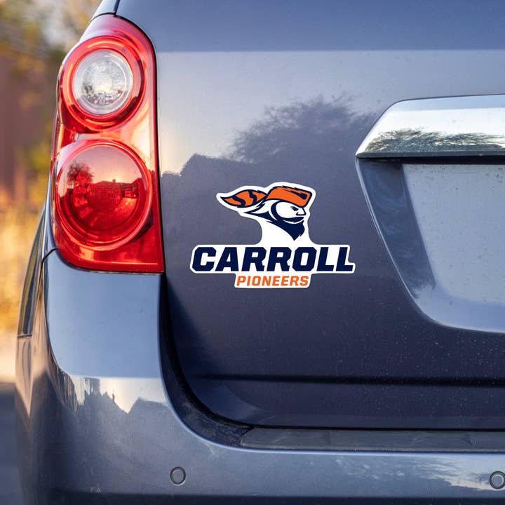 Rico Industries - Wholesale Car Decorative Charm - Unisex - NCAA Carroll University Pioneers Medium Die Cut Decal1