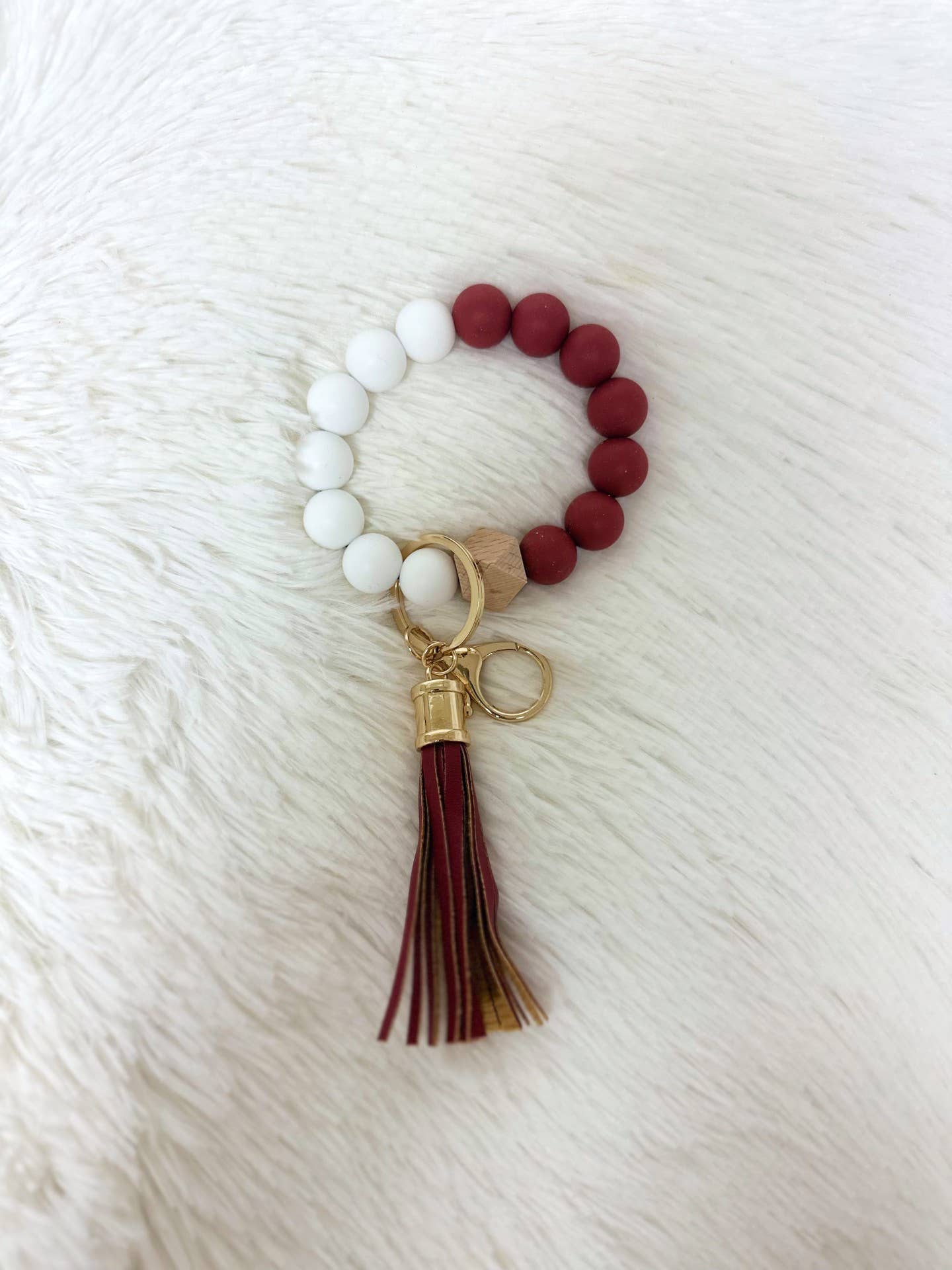 MiMi Wholesale - Vente Bracelets porte-clés - Porte-clés/bracelet porte-clés en silicone perlé BB139x12543