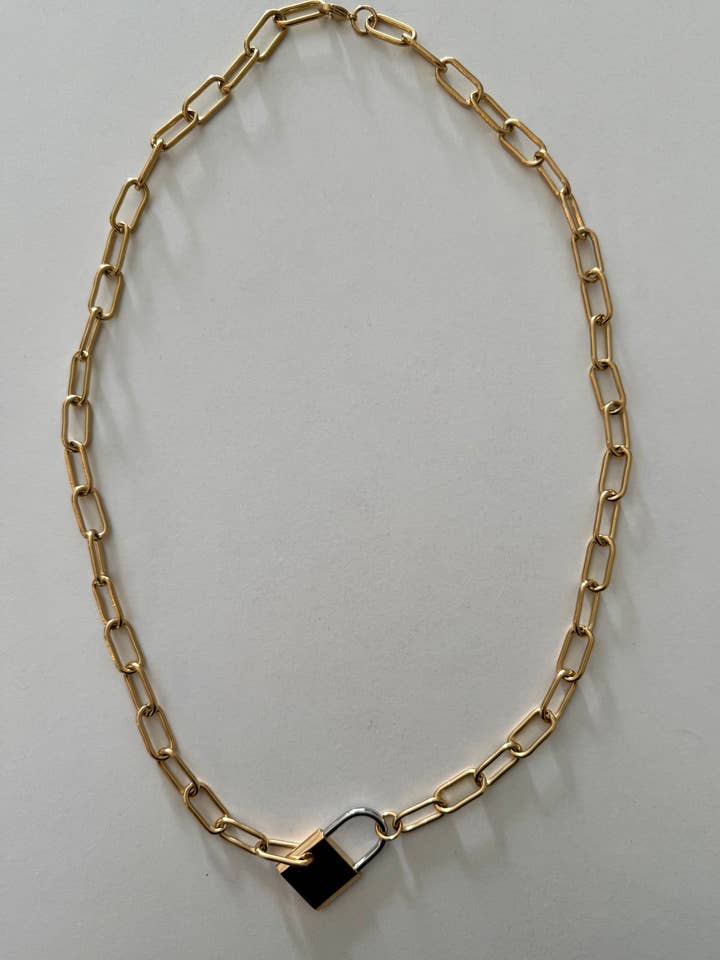 Colar de cadeado por atacado de Harper Lace