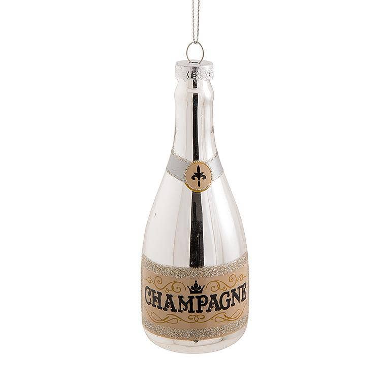 Abbott - Wholesale Ornament - Champagne Bottle Ornament-5"H1