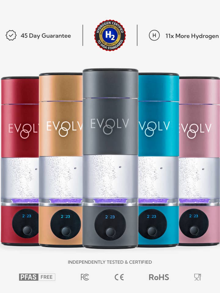 EVOLV Hydrogen Water Bottle for wholesale by EVOLV WELLNESS LLC