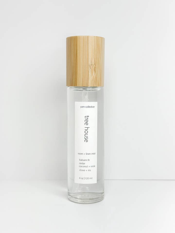 Tree House - 4 oz Balsam & Green Violet Room & Linen Mist for wholesale by yam collective